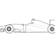 Coloriage Voiture De Sport F1 Ferrari