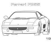 Coloriage Voiture De Sport Ferrari F355