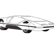 Coloriage Voiture de sport Ferrari pininfarina 512 s