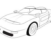 Coloriage Voiture de sport Italdesign azt&egrave;que