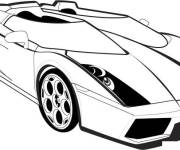 Coloriage Voiture de sport Lamborghini
