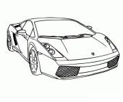 Coloriage et dessins gratuit Voiture de sport Lamborghini &agrave; colorier à imprimer