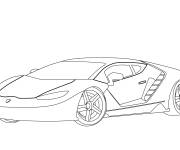 Coloriage Voiture de sport Lamborghini centenaire