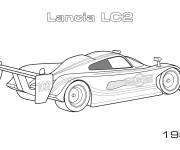 Coloriage Voiture de sport Lancia Lc2