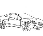 Coloriage Voiture de sport Mitsubishi Eclipse