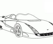 Coloriage Voiture de sport moderne