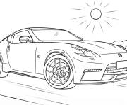 Coloriage Voiture de sport Nissan 370Z