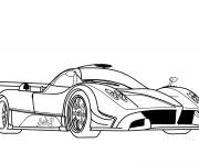Coloriage Voiture de sport Pagani Zonda R