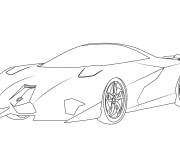 Coloriage Voiture Lamborghini &eacute;go&iuml;ste
