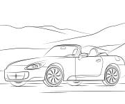Coloriage Voiture rapide Honda S2000