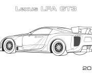 Coloriage Voiture rapide Lexus Lfa Gt3