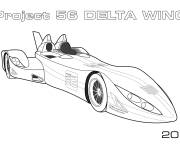 Coloriage Voiture ultra rapide Project 56 Delta Wing