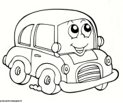 Coloriage Automobile tout souriant