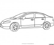 Coloriage Un automobile Enfant