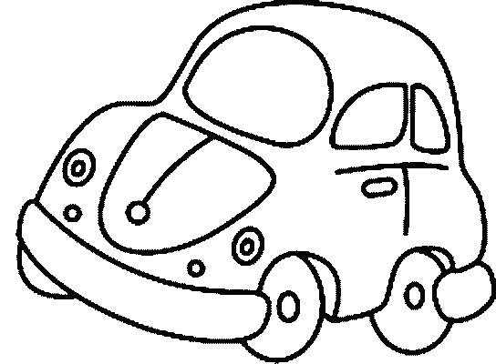 Coloriage Une Petite Voiture Dessin Gratuit à Imprimer