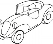 Coloriage Voiture classique stylis&eacute;