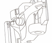 Coloriage Voiture de Course F1