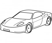 Coloriage Voiture de luxe pour enfant