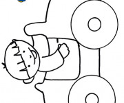 Coloriage Voiture Enfant &agrave; colorier