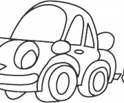 Coloriage et dessins gratuit Voiture te regarde à imprimer