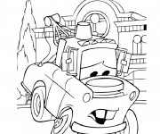 Coloriage et dessins gratuit Camionnette Martin Disney à imprimer