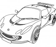 Coloriage Lamborghini couleur