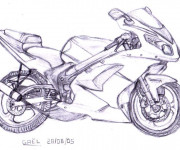 Coloriage Moto Tuning