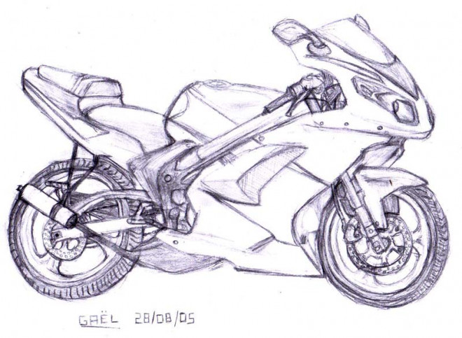 Coloriage Moto Tuning Dessin Gratuit à Imprimer