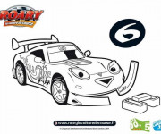 Coloriage Roary La voiture de course