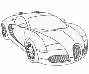 Coloriage et dessins gratuit superbe auto de course Maybach à imprimer