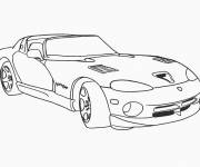 Coloriage et dessins gratuit Viper voiture de Luxe à imprimer