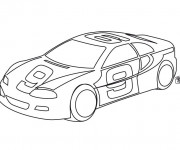 Coloriage Voiture de course Nascar