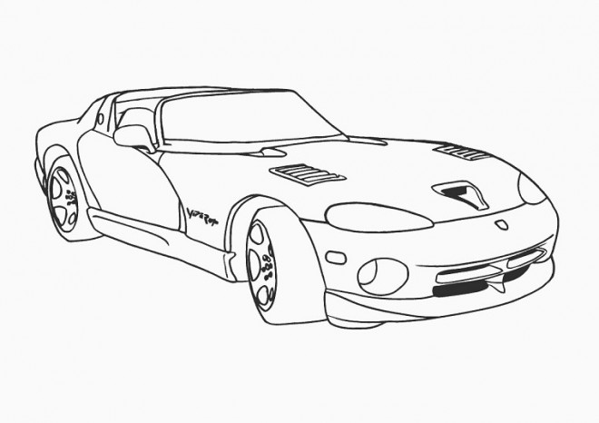 Coloriage Voiture de Luxe dessin gratuit à imprimer