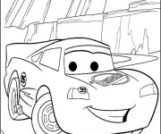 Coloriage Voiture Flash dessin animé