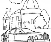 Coloriage Voiture pr&eacute;sidentielle