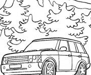 Coloriage Voiture Range Rover