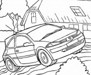 Coloriage Voiture Tuning adulte