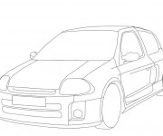 Coloriage Voiture Tuning stylis&eacute;