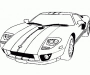 Coloriage et dessins gratuit Auto de course 3 à imprimer