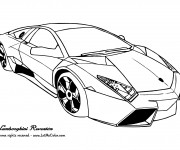 Coloriage et dessins gratuit Automobile Lamborghini Reventon à imprimer