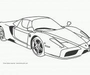 Coloriage Voiture gratuit à imprimer