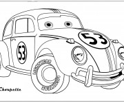 Coloriage Voiture choupette jouet