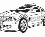 Coloriage Voiture de police Charger