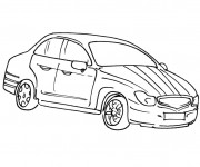 Coloriage Voiture économique simple