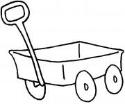 Coloriage Wagon facile