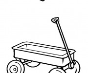 Coloriage Wagon simple